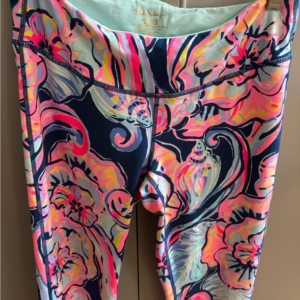 Lilly Pulitzer Boho Bateau Luxletic Marla Weekender Leggings M Multicolor - Picture 3 of 5
